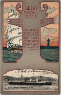 1901-La Spezia Lega Navale Incrociatore Protetto Etna - La Spezia
