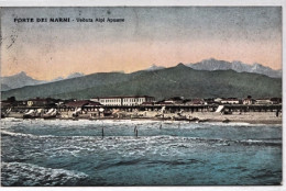 1950-Forte Dei Marmi (Lucca) Veduta Alpi Apuane,viaggiata - Lucca