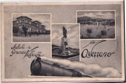 1935-Avezzano (Aquila) Saluti Cartolina Con Piega Laterale Verticale - L'Aquila