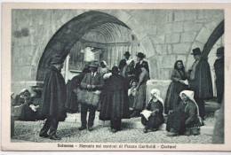 1930-circa-Sulmona (Aquila) Mercato Sui Cordoni Di Piazza Garibaldi,costumi - L'Aquila