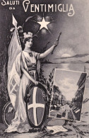 1925ca.-Ventimiglia, Imperia, Cartolina Patriottica - Imperia