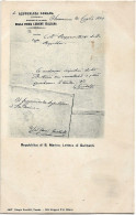 1900circa-Repubblica Di San Marino Cartolina Commemorativa Con Lettera Di Gariba - Cartas & Documentos