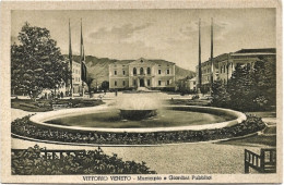 1920circa-Vittorio Veneto Municipio E Giardini Pubblici - Treviso