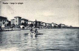 1926-Viserba Forli', Lungo La Spiaggia, Bagnanti Al Mare, Viaggiata - Forlì