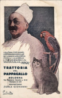 1934-Bologna, Trattoria Del Pappagallo Di Zurla Giovanni, Viaggiata - Hoteles & Restaurantes