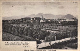 1927-Abano Terme Padova, Panorama Verso I Colli Euganei, Viaggiata - Padova (Padua)