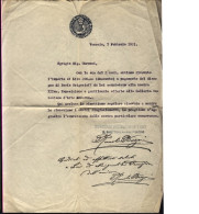 1921-lettera Esposizione Internazionale Arte Venezia Con Riferimento Ad Acquisto - Manifestations