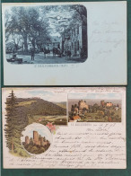 2 Cartes Style Gruss Du Mont St Odile , Circulée 1898 - Sainte Odile