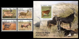 ANGOLA 2019 MNH Antelopes Antilopen Antilopes 4v+S/S - OFFICIAL ISSUE - DH2006 - Wild