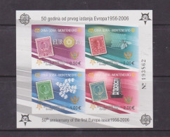 Montenegro 2006 S/S 50th Anniversary Europa Stamps (1) ND-imperforate / MNH ** - Idées Européennes