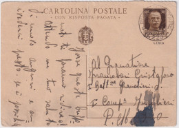 1940-Libia Intero 30c. Posta Militare 220 29.11.42 Piegato - Libia