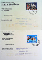 1996-23 PROP. TURISTICA Quattro Valori Lire 750 (serie Cpl) Isolato Su 4 Avvisi  - 1991-00: Marcophilie