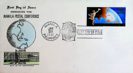1961-Filippine Conf. Postale Manila Serie Cpl. (510+PA 63) Su Due Buste Fdc - Filipinas
