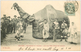 34 BEZIERS. Promenade Du Chameau Jour De Fête. Timbre Taxe 1906 - Beziers