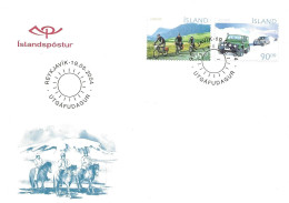 Island Iceland 2004 Europa: Holidays, Cycling Tour, Glacier Trip In An Off-road Vehicle, Car,  Mi 1066-1067, MNH(**) - Nuovi