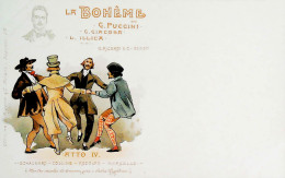 1900circa-La Boheme Atto IV Schaunard Colline Rodolfo Marcello - Musica