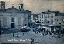 1950circa-Caserta S.Maria Capua A Vetere Piazza S.Pietro Animata - Caserta