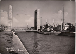 1954-Fiumicino Il Ponte 2 Giugno, Viaggiata - Fiumicino