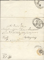 1847-lettera Della Guardia Civica Di Bologna Indirizzata Al Comandante Del 3 Bat - ...-1850 Préphilatélie