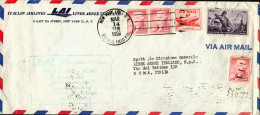 1956-U.S.A. Cat.Pellegrini 645 Euro 80, Volo Presidenziale Di Ritorno New York R - Marcofilie