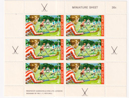 1971-Nuova Zelanda (MNH=**) Due Foglietti Da 6 Valori "sanita',gioco Dell'hockey - Other & Unclassified