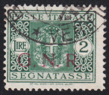 1943-Italia (O=used) GNR Segnatasse L.2 Tiratura Di Brescia, Certificato Bifani - Usati