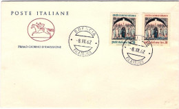 1962-s.2v.Concilio Ecumenico Vaticano II^su Fdc - FDC