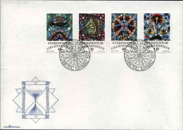 1977-Liechtenstein S.4v."segni Dello Zodiaco"su Fdc Illustrata - FDC