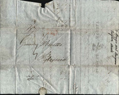 1836-lettera Con Testo E Intestazione Pubblicitaria Datata 4 Maggio Da Bergamo ( - ...-1850 Voorfilatelie
