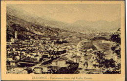 1933-"Clusone Bergamo, Panorama Dal Colle Crosio" Cartolina Viaggiata - Bergamo