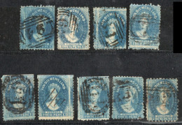 Tasmania 1864 4 P Chalon Head Waternark Figure 9 Ex Shades Cancelled - Used Stamps
