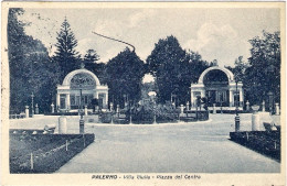 1926-cartolina Palermo Villa Giulia Piazza Del Centro Affrancata 20c. Verde Mich - Palermo