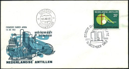 1963-Antille Olandesi S.1v."Industria Chimica"su Fdc Illustrata - Antille