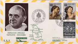 Vaticano-1970 Dispaccio Speciale Ceylon Viaggio Papale Sua Santita' Paolo VI In  - Luftpost