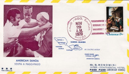 1970-Christmas American Samoa S.S. Paolo VI In Estremo Oriente Sosta A Pago Pago - Samoa