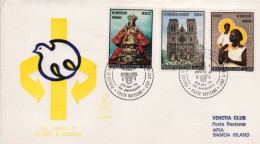 1970-Vaticano Apia Samoa Island S.S. Paolo VI In Asia E Oceania Fdc Venetia Viag - Luftpost
