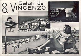 1959-Saluti Da San Vincenzo Livorno, Affrancata L.15 Guerra D'Indipendenza Isola - Livorno
