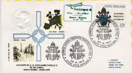 Vaticano-1979 Viaggio In Irlanda Di S.S. Paolo II^volo Roma Dublino Del 20 Sette - Luftpost