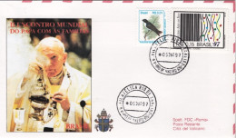 1997-Brasile Volo Di Rientro Visita Papale Da Rio De Janeiro Di S.S.Giovanni Pao - Posta Aerea