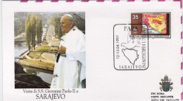 1997-Bosnia Erzegovina Volo Papale Di Rientro Sarajevo Citta' Del Vaticano Di S. - Bosnia And Herzegovina