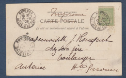 Carte Avec Cachet  MANOUBA  REGENCE DE TUNIS  1902 - Covers & Documents