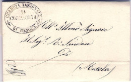 1860-piego Con Testo Bollo Della Guardia Nazionale Di Mesola 1 Compagnia - Non Classés