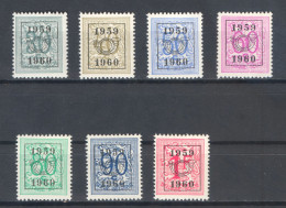 België PRE692-PRE698 XX Cote €69 Perfect - Sobreimpresos 1951-80 (Chifras Sobre El Leon)