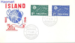 Iceland 1965 Mi 390-391 FDC  (FDC ZE3 ICL390-391b) - Télécom