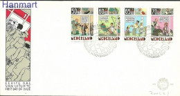 Netherlands 1984 Mi 1259-1262 FDC  (FDC ZE3 NTH1259-1262) - Stripsverhalen