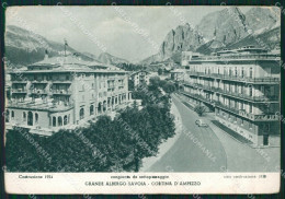 Belluno Cortina D'Ampezzo PIEGHINA FG Cartolina ZK3981 - Belluno