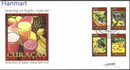 Curacao 2012 Mi 97-100 FDC  (FDC ZS2 CRC97-100) - Fruits