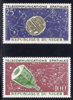 Niger Serie 2v 1964 Airmail Space Telecommunications MNH - Nigeria (1961-...)