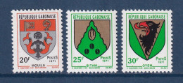 Gabon - YT N° 266 à 268 ** - Neuf Sans Charnière - 1971 - Gabón (1960-...)