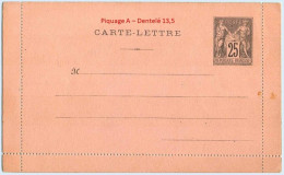 Entier FRANCE - Carte-lettre Piquage A Dent 13,5 Neuf ** - 25c Sage Noir - Tarjetas Cartas